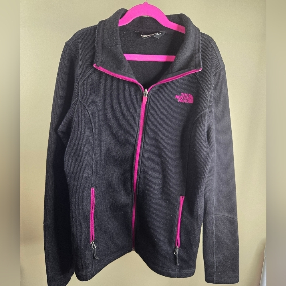 Under Armour Blank/Purple Zip Up Sweat Shirt Size Small